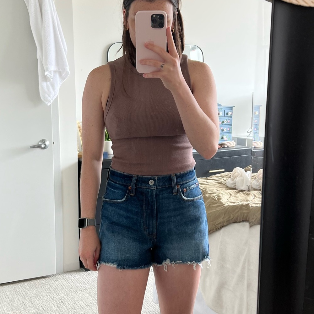 Abercrombie & Fitch Curve Love Jean Shorts